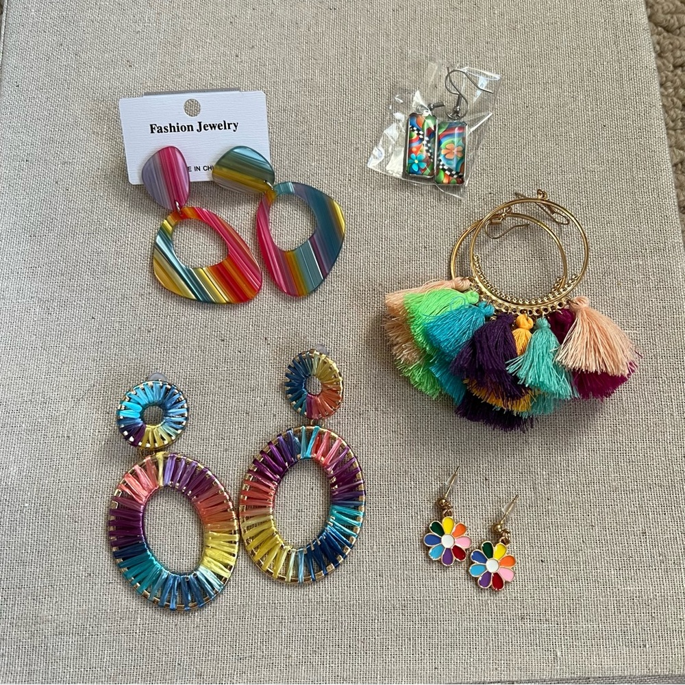 Rainbow earrings